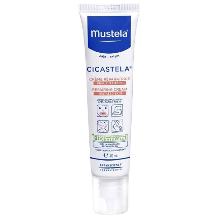 Crème Réparatrice - Mustela - Cicastela - 40ml - Hypoallergénique - Tous types de peau