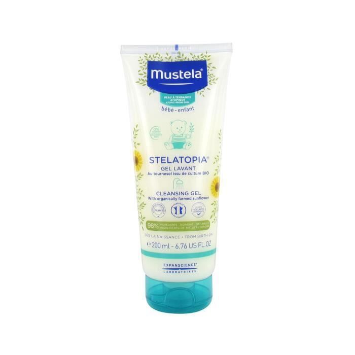 Gel Lavant - Mustela - Stelatopia - 200ml - Peaux atopiques - Sans parfum