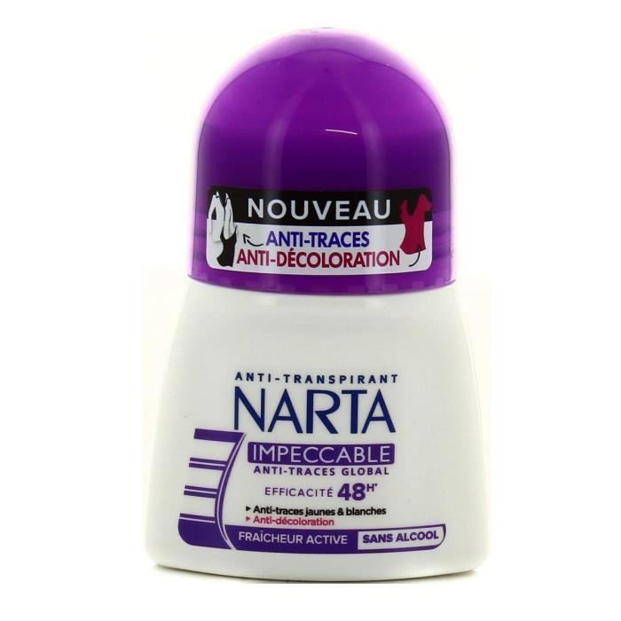 Déodorant Bille - NARTA - Impéccable - 50 ml - Sans alcool - Pour femme