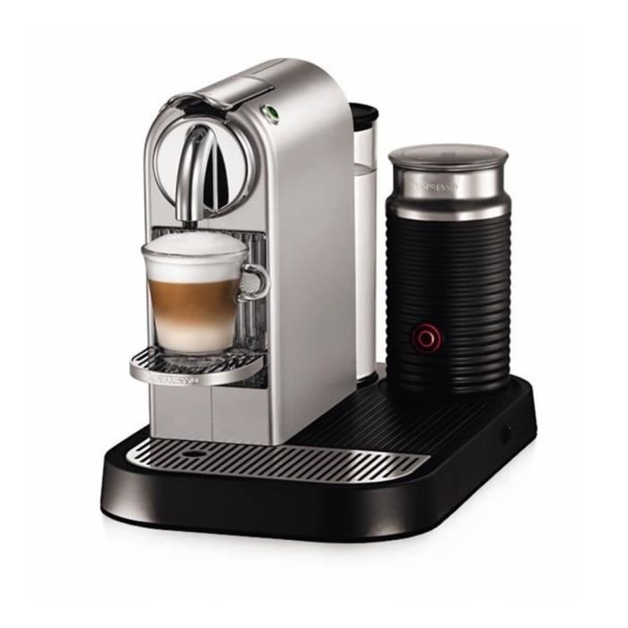 Expresso à capsule - NESPRESSO - CITIZ&MILK C122 - INOX - 19 BARS - Mousseur à lait