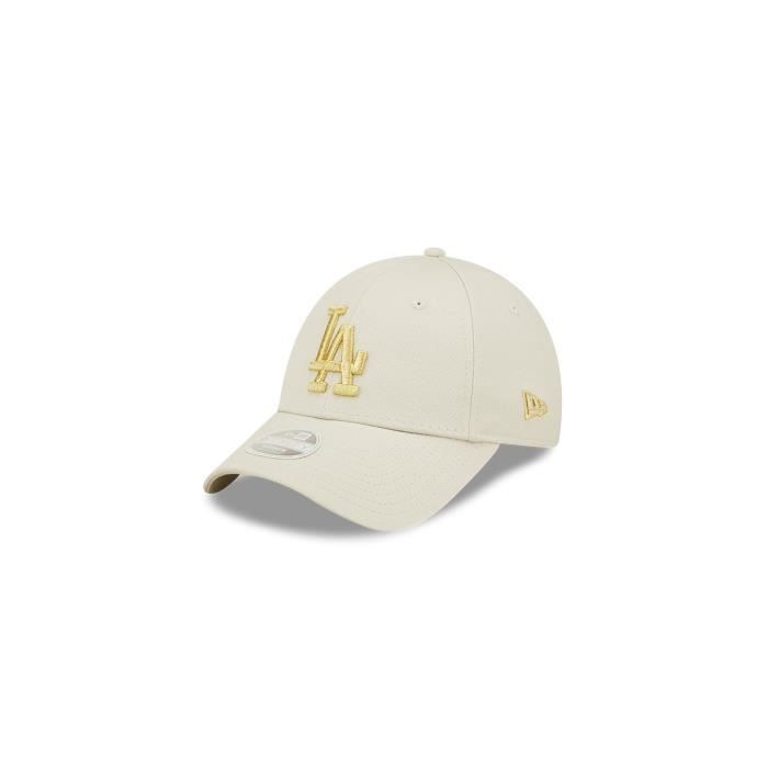 Casquette 9FORTY LA Dodgers Metallic Beige - NEW ERA - Taille unique - Logo métallique - Sable - 100% Coton