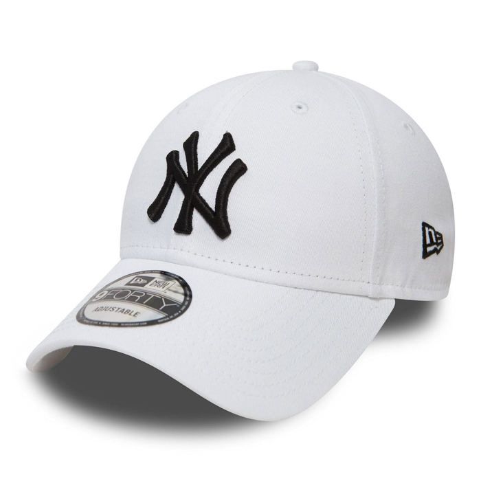 Casquette - NEW ERA - LEAGUE BASIC 9FORTY NY - Adulte - Blanc - Taille unique personnalisable