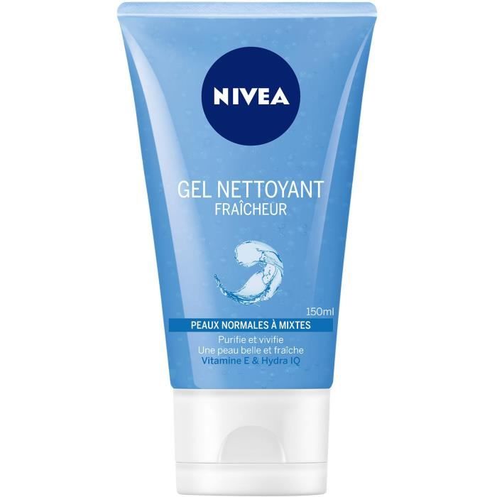NIVEA Gel nettoyant Fraîcheur - Pour peaux normales à mixtes - 150 ml