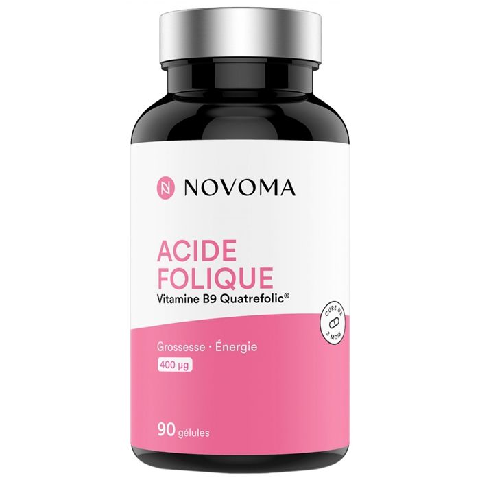 Vitamine B9 Novoma - Acide Folique - 90 Gélules
