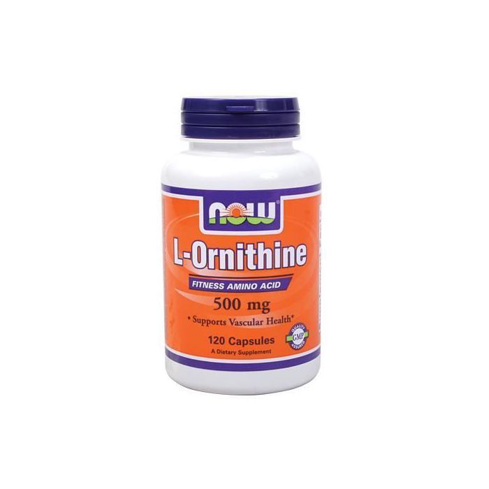 Suppléments pour les sportifs Suppléments d?acides aminés Now L-Ornithine (500mg) 120 caps