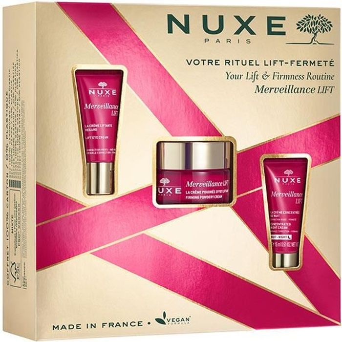 Coffret Merveillance Lift - Nuxe - 2023 - Crème Poudrée 50ml - Anti-âge - Sans alcool