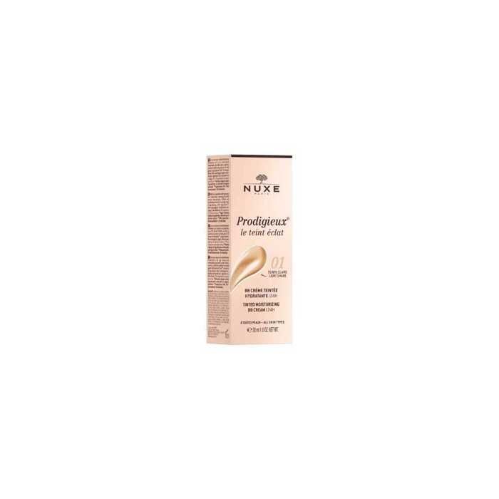 BB Crème Teintée - Nuxe - Prodigieux Le Teint Eclat - Hydratante 24H - Teinte Claire - 30Ml