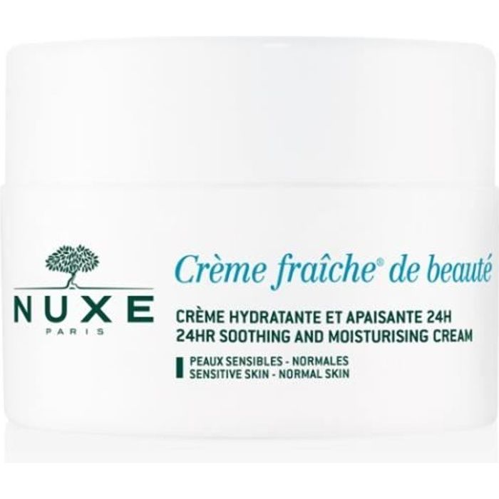 Crème Hydratante - NUXE - Crème Fraîche de Beauté - 50ml - Hydratation 24h - Tous types de peau