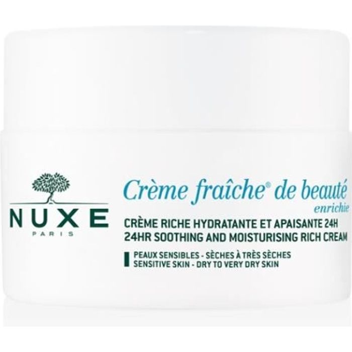 Crème hydratante - NUXE - Crème Fraîche de Beauté - 50ml - Sans parabène - Tous types de peau