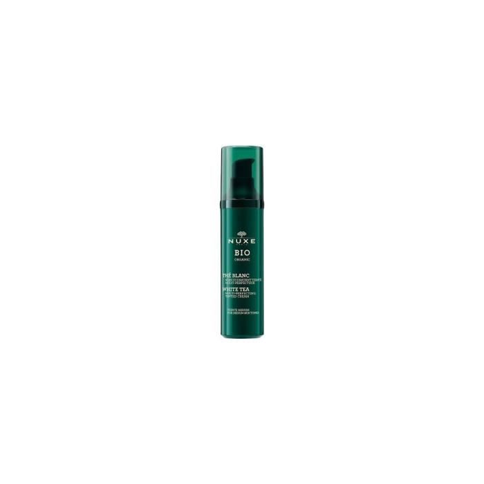 Soin hydratant - Nuxe - Teinte Medium - 50ml - Crème teintée bio - Multi-perfecteur au Thé Blanc