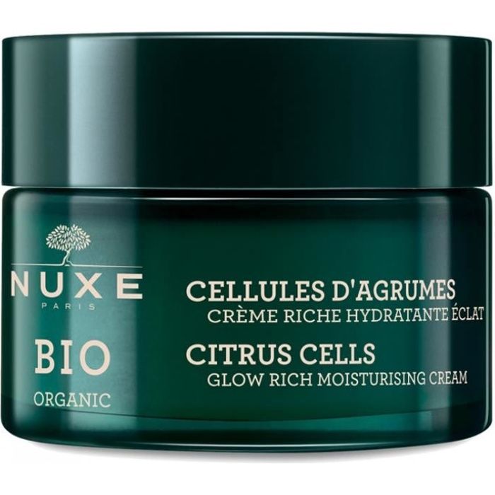 Nuxe Bio Crème Riche Hydratante Éclat Cellules d'Agrumes 50ml
