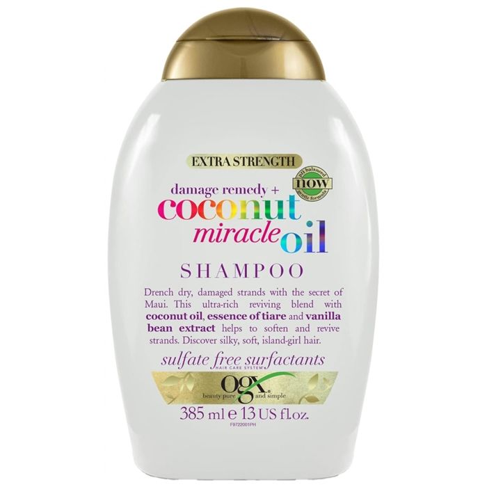 OGX Noix de coco Miracle Shampoing 385 ml à l'huile à la résistance contre les dommages Remède