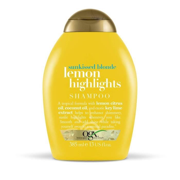 Ogx Sunkissed Blonde Plus Lemon Highlights Shampooing, 385 ml - 97441