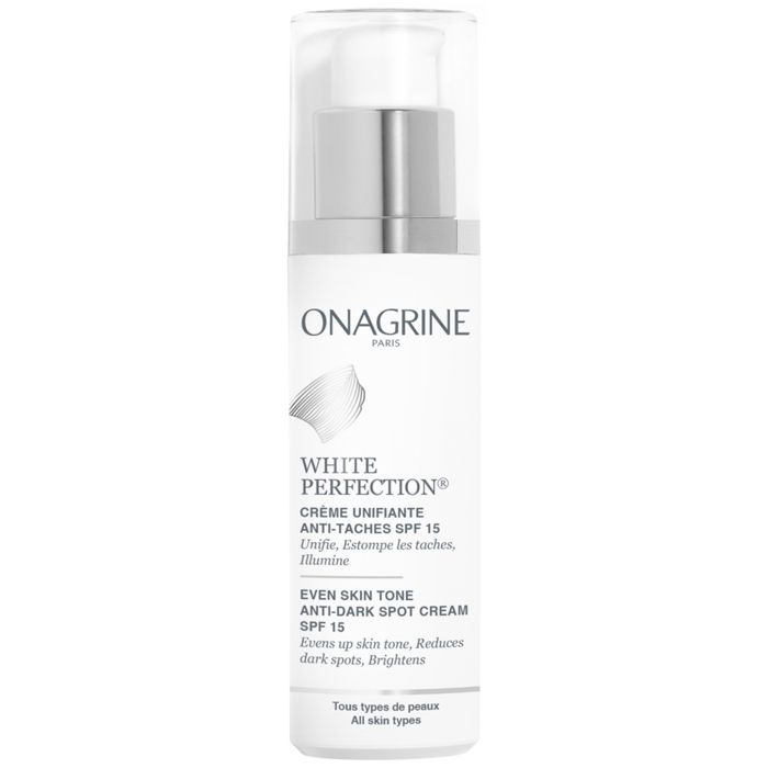 Crème Unifiante Anti-Tâches - Onagrine - White Perfection - SPF15 - 40ml - Hydratation