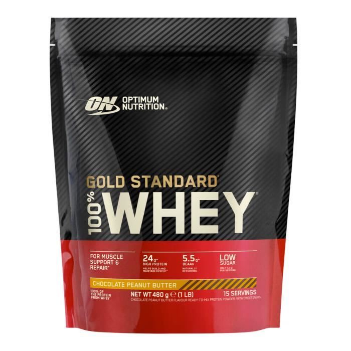 Whey isolate Optimum Nutrition - Gold Standard 100% Whey - Chocolate Peanut Butter 480g