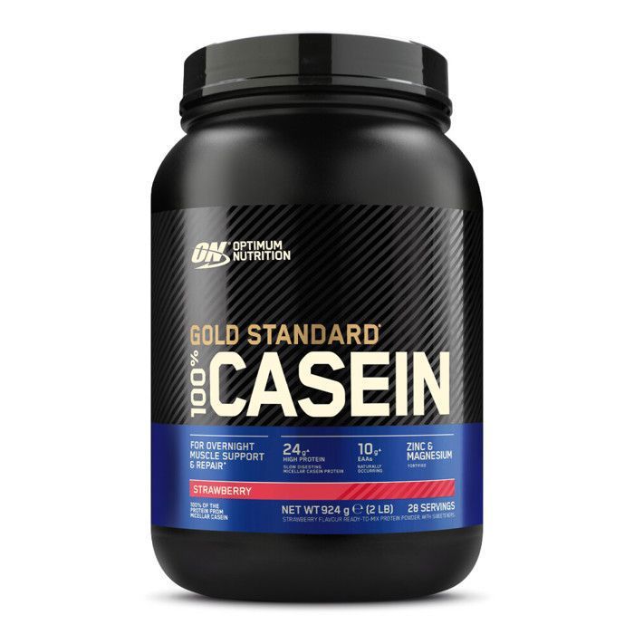 Caséine Optimum Nutrition - Gold Standard 100% Casein - Fraise 924g
