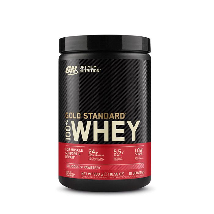 Whey protéine - Optimum Nutrition - 100% whey gold standard (300g) - Saveur Fraise