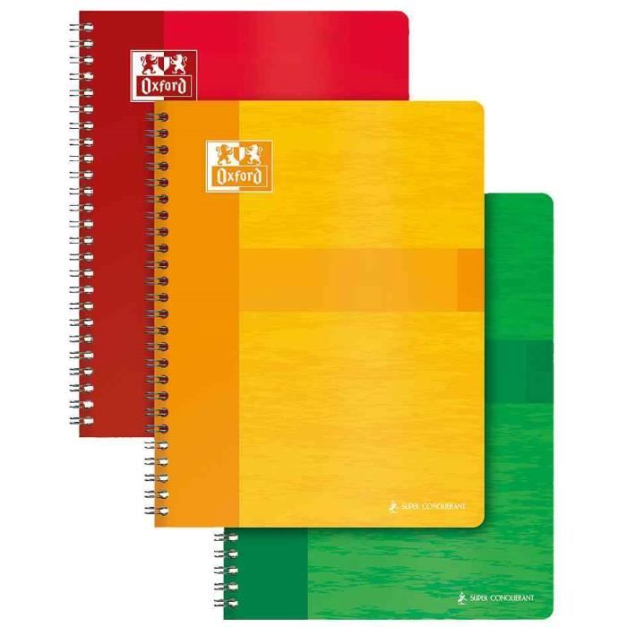 Cahier Scolaire - OXFORD - 100 pages - 22 cm x 18 cm - Blanc - Mixte