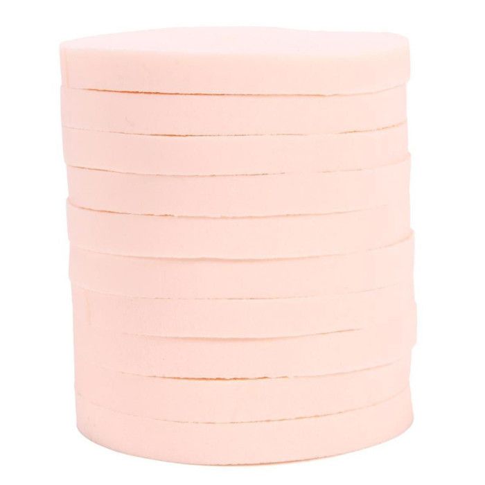 Lot de 10 Éponges à Maquillage "Teint" 6cm Rose