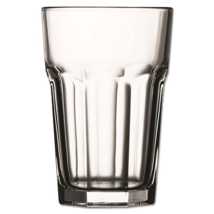 Gobelet en verre trempé - Pasabahce - Casablanca - 42 Cl - Pack de 12 - Incassable et design vintage