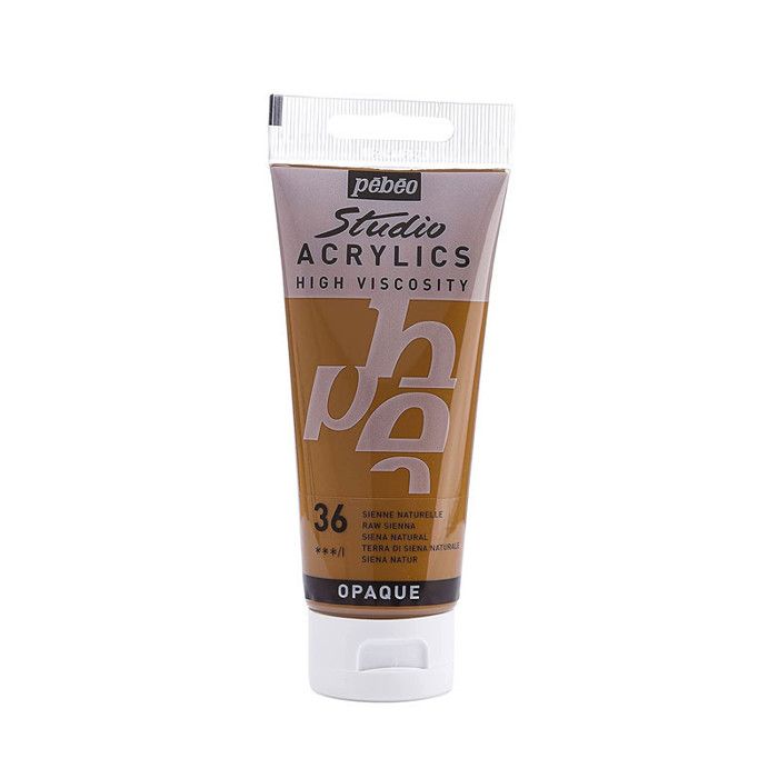 Peinture Acrylique - Pébéo - Studio - Sienne naturelle - 100 ml - Satiné