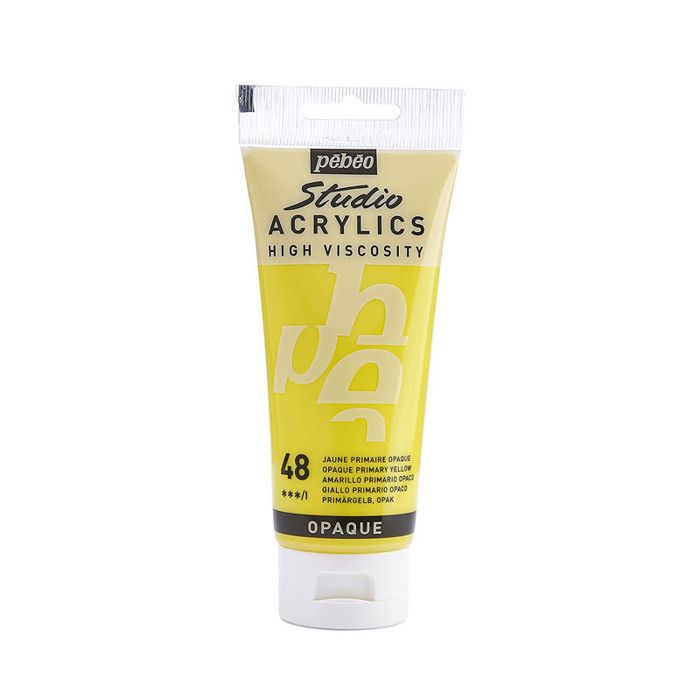 Peinture Acrylique - Pébéo - Studio - Jaune Primaire - 100 ml - Satiné