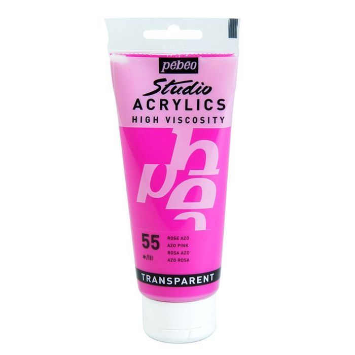 Peinture Acrylique - Pébéo - Studio Acrylics - Rose Azo - 100 ml - Satiné