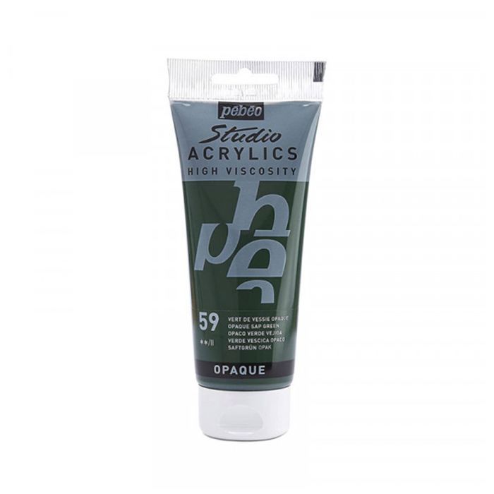 Peinture Acrylique - Pébéo - Studio - Vert de Vessie - 100 ml - Satiné