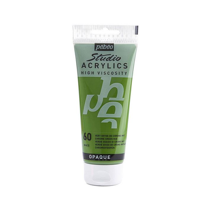 Peinture Acrylique - Pébéo - Studio - Vert oxyde de Chrome - 100 ml - Satiné