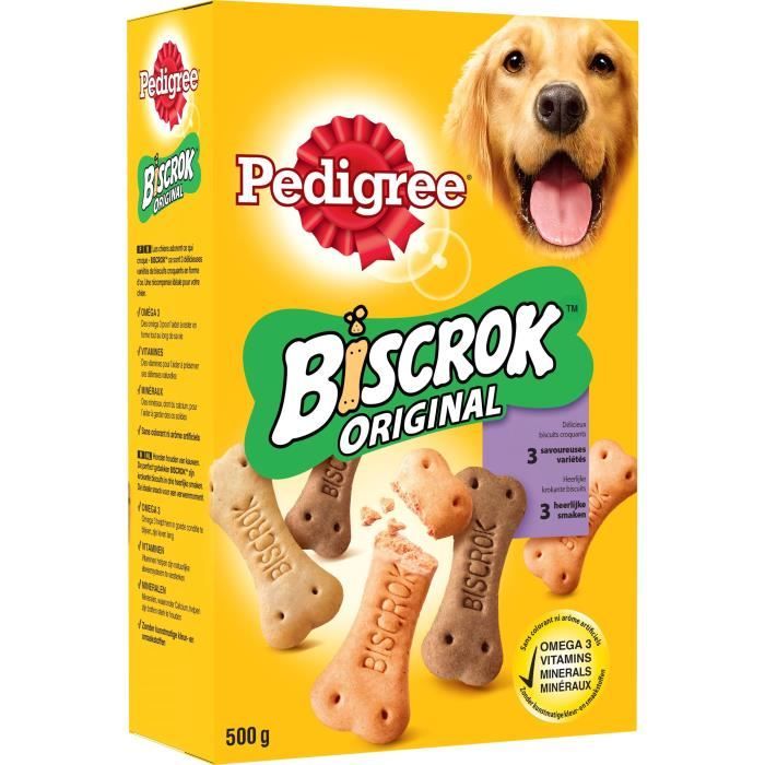 PEDIGREE Biscrok Biscuits pour chiens - 500 g