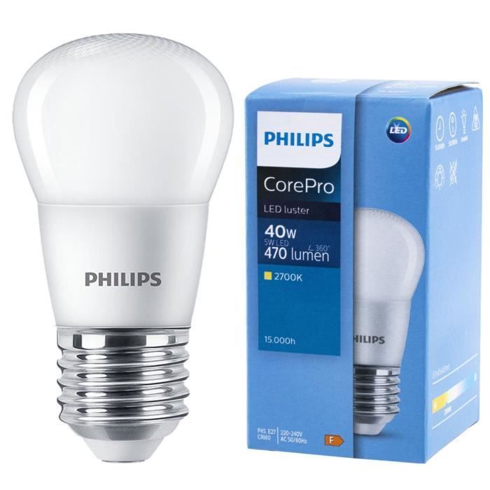 Ampoule Philips Corepro E27 5W 470lm 2700K
