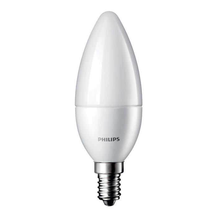 Ampoule LED Philips Corepro LEDcandle E14 Dépolie 5W 470lm - 827 Blanc Très Chaud | Équivalent 40W