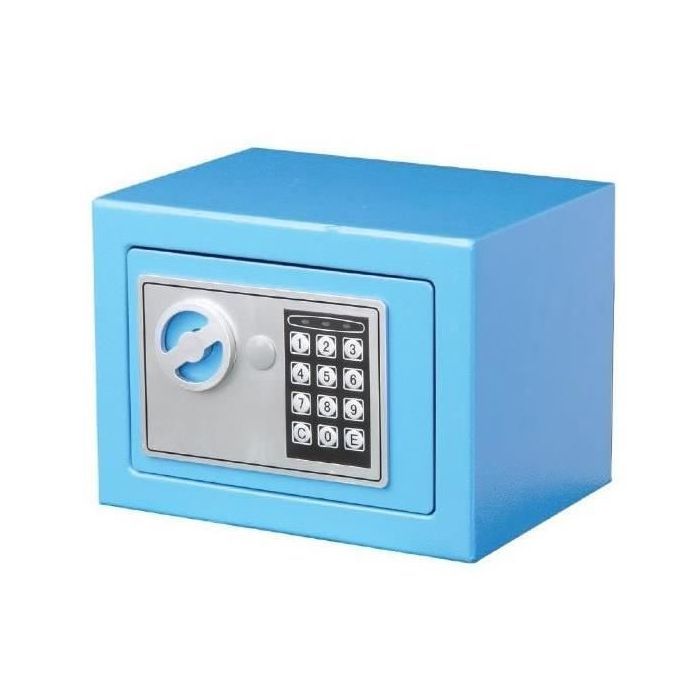 Coffre-fort Serrure électronique PHOENIX Ext 170 x 230 x 170mm Cap. 5l Bleu