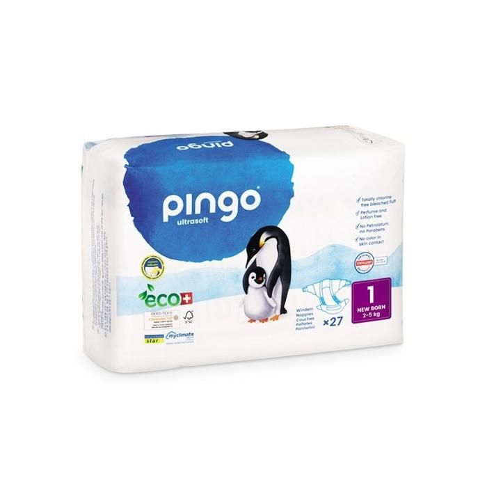 PINGO NEW BORN TAILLE 1 (2-5KG) SACHET DE 27 COUCHES