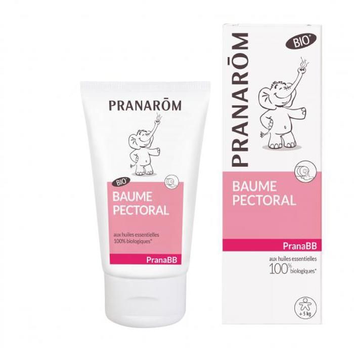 Pranarom PranaBB Baume Pectoral aux Huiles Essentielles 100% Biologiques 40ml