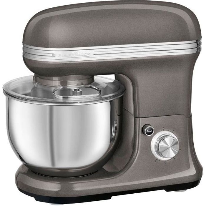 Robot Pâtissier Boulangerie Cuisine Ménager Multifonction Bol 5L Proficook KM 1197 1200W Antracita 511197