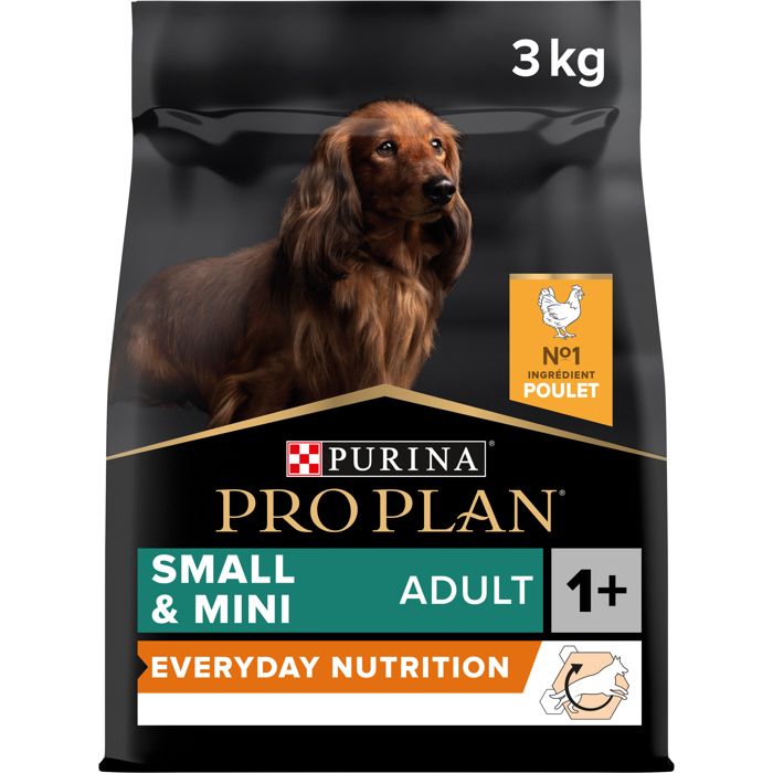 Croquettes pour petits chiens - Purina PRO PLAN - Riche en Poulet - 3kg - Adulte - Haute digestibilité