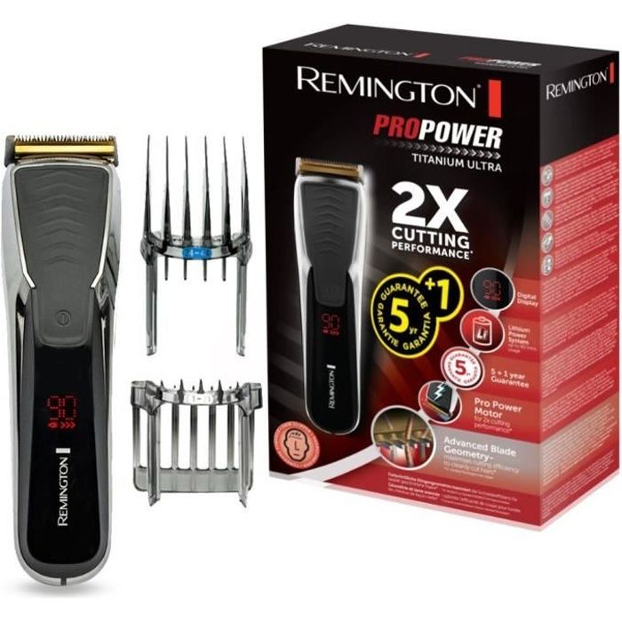 Tondeuse Cheveux ProPower Homme REMINGTON HC7170 - Lames Titanium Anti Coupures et Irritations