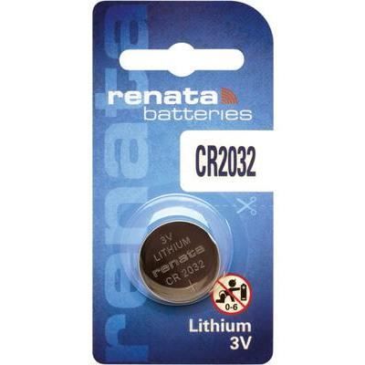Batterie CR2032 - RENATA - 3V - Lithium - 225mAh - Pack de 10 unités