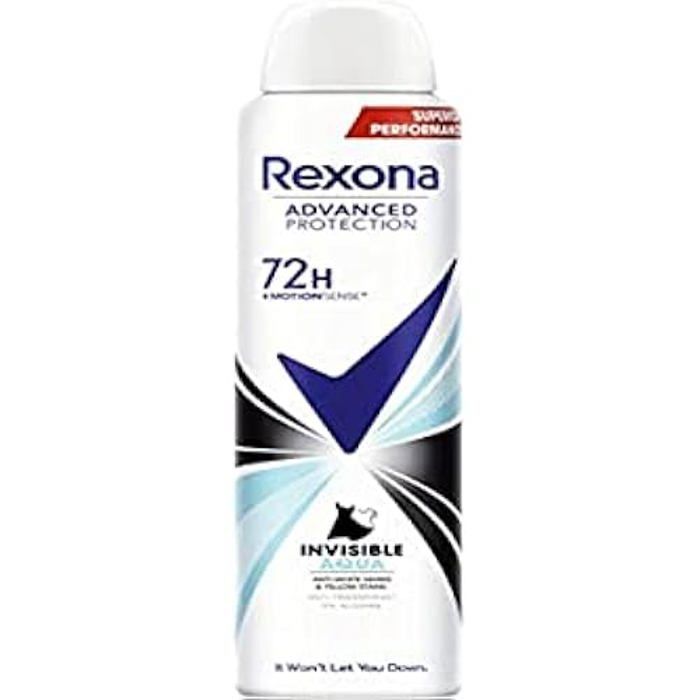 Déodorant Aérosol - REXONA - Invisible Aqua - 72h Protection - Femme - 200 ml
