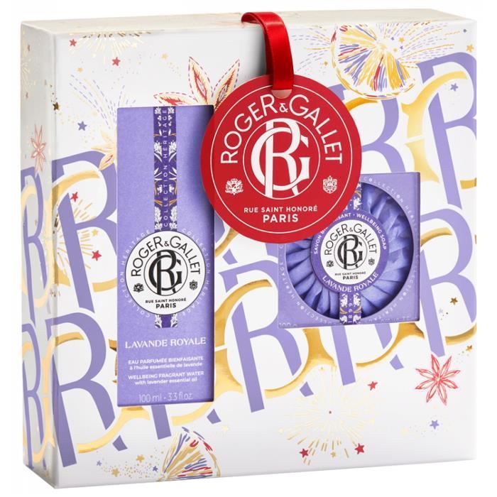 Roger & Gallet Lavande Royale Coffret Noël Eau Parfumée 100 ml + Savon 100 g Offert