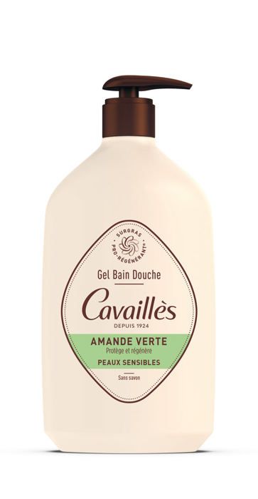 Gel Douche - Rogé Cavaillès - Amande Verte - 1L - Surgras - Hypoallergé