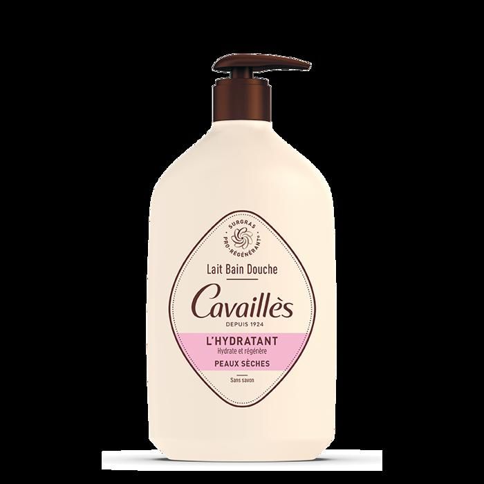 Lait Bain Douche - ROGE CAVAILLES - Hydratant - 1L - Hypoallergénique - Peaux Sèches