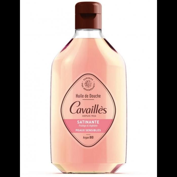 Huile de Douche - ROGE CAVAILLES - Argan et Rose - 250ml - Sans Parabène - Peaux Sèches