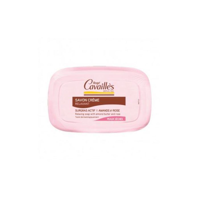 Savon Crème - Rogé Cavailles - Beurre d'Amande et Rose - 115g - Hypoallergénique - Visage et Corps
