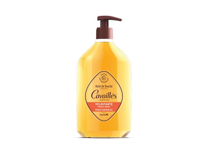 Huile Bain Douche - ROGE CAVAILLES - Argan & Amande - 750ml - Hypoallergénique - Peaux Sensibles