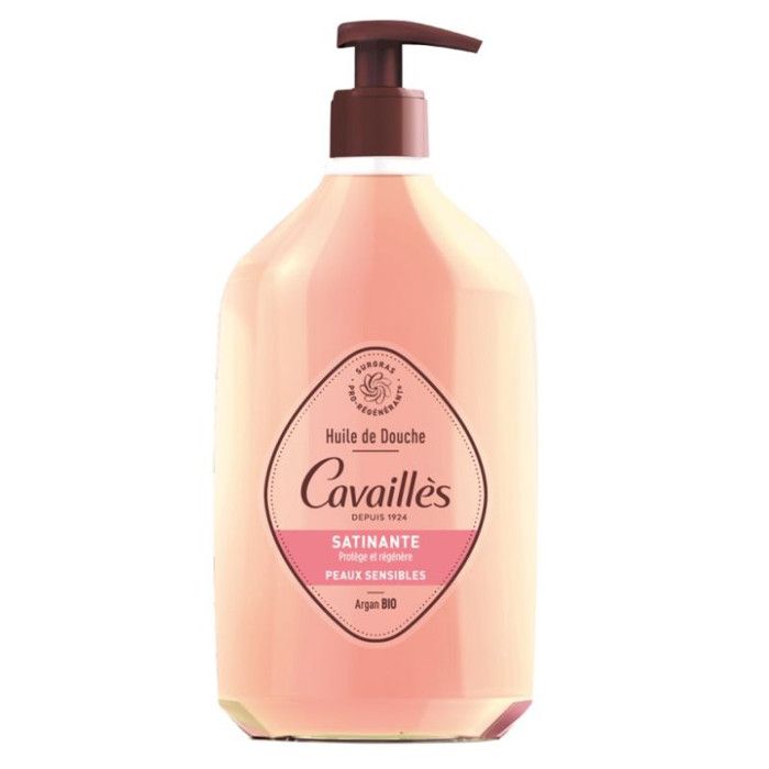 Huile de Douche - ROGE CAVAILLES - Argan & Rose - 750ml - Peaux Sensibles - Sans Parabène