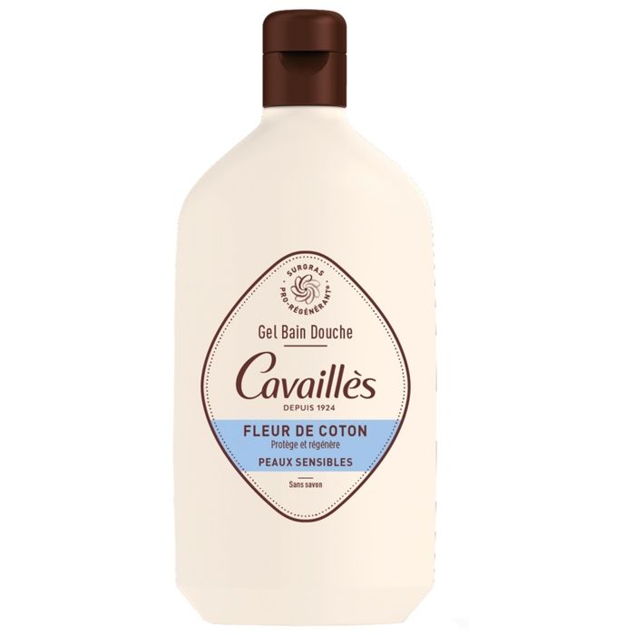 Cavaillès Gel Bain et Douche Fleur de Coton Peaux Sensibles 400 ml