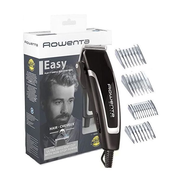 Tondeuse à cheveux - ROWENTA - TN1603F0 - Acier inoxydable - Sans fil - Noir