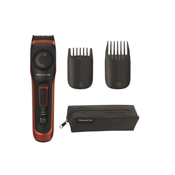 ROWENTA Virtuo Tondeuse barbe homme, 39 réglages, Autonomie 120 minutes, Cadran de précision, Trousse de rangement TN3800F4